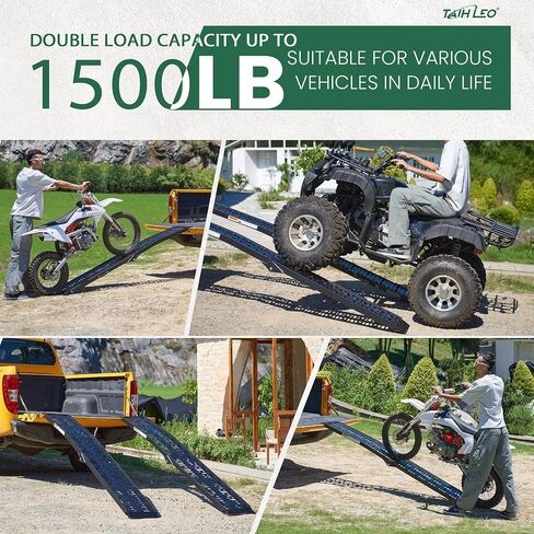 1 Pc of Motorcycle Ramp, 7.5ft Ramps for Trucks, 750LBS Capacity Shed Ramp for Loading Motorcycles, Dirt Bikes, Scooters in Kuwait