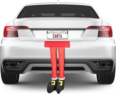 Car Christmas Reindeer Antlers and Nose - Xmas Decorations for Car - Window Holiday Kit for Car Truck Van SUV in Saudi Arabia