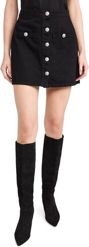 L'AGENCE Women's Kris Button Front Mini Skirt in Saudi Arabia