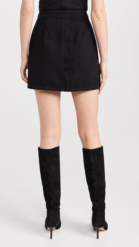 L'AGENCE Women's Kris Button Front Mini Skirt in Saudi Arabia