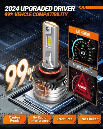 SEALIGHT H11/H9/H8 9005/HB3 Bulbs Combo or Fog, X4I 2024 88,000LM Super Bright, H11 9005 Bulbs with Cooling Fan, 6500K Cool White 9005 H11 Light, Pack of 4 in Saudi Arabia