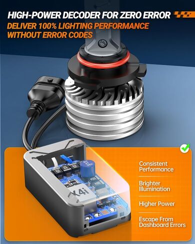 SEALIGHT H11/H9/H8 9005/HB3 Bulbs Combo or Fog, X4I 2024 88,000LM Super Bright, H11 9005 Bulbs with Cooling Fan, 6500K Cool White 9005 H11 Light, Pack of 4 in Saudi Arabia