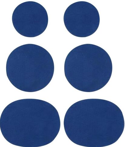 6 Pieces/Pack Blue Shoe Patches Adhesive Shoe Patch Vamp Repair Stickers Sneakers Leather Shoes Rim Stickers Repairment of Heel Repair Patch Care Kits Shoe Care Treatments and Dyes Accessories in Saudi Arabia