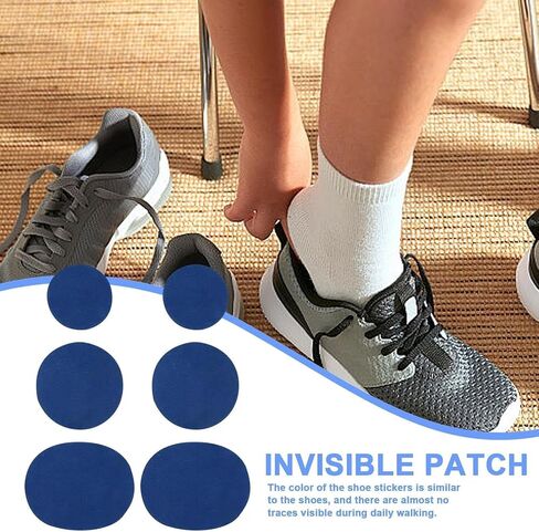6 Pieces/Pack Blue Shoe Patches Adhesive Shoe Patch Vamp Repair Stickers Sneakers Leather Shoes Rim Stickers Repairment of Heel Repair Patch Care Kits Shoe Care Treatments and Dyes Accessories in Saudi Arabia
