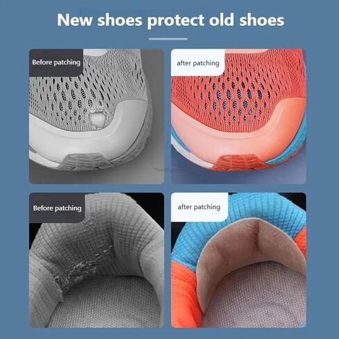 6 Pieces/Pack Blue Shoe Patches Adhesive Shoe Patch Vamp Repair Stickers Sneakers Leather Shoes Rim Stickers Repairment of Heel Repair Patch Care Kits Shoe Care Treatments and Dyes Accessories in Saudi Arabia