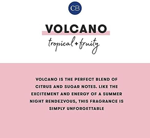 Capri Blue Volcano Scented Candles - Luxury Candles for Home Scented with Tropical Fruit & Sugared Citrus - Soy Candle Wax Blend - Tropical Candle - Jar Candles - Blue Candle (19 oz) in Kuwait