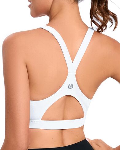 RUNNING GIRL High Impact Sports Bras for Women,Racerback Running Bra Workout Crop Tank Tops Longline Sports Bra Push up in Kuwait