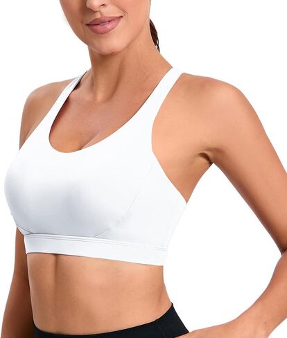 RUNNING GIRL High Impact Sports Bras for Women,Racerback Running Bra Workout Crop Tank Tops Longline Sports Bra Push up in Kuwait