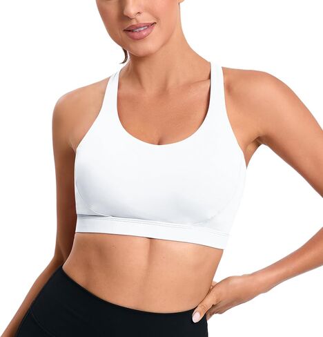 RUNNING GIRL High Impact Sports Bras for Women,Racerback Running Bra Workout Crop Tank Tops Longline Sports Bra Push up in Kuwait