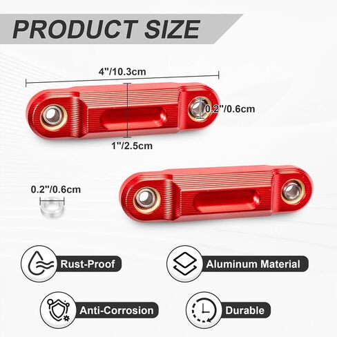 Billet Aluminum Sway Bar End Links for the Can-Am Ryker 600/900 / Rally (2019-2025) & Sport (2022-2025)| Rod End Kit (Red) in Saudi Arabia