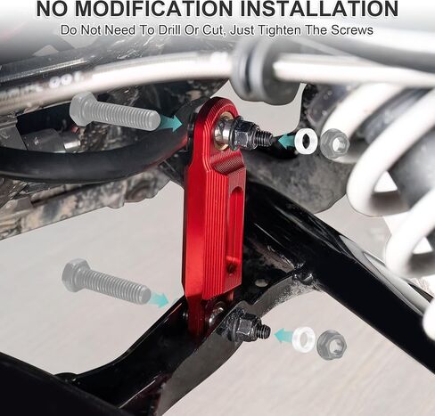 Billet Aluminum Sway Bar End Links for the Can-Am Ryker 600/900 / Rally (2019-2025) & Sport (2022-2025)| Rod End Kit (Red) in Saudi Arabia