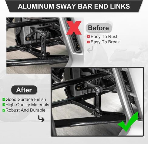 Billet Aluminum Sway Bar End Links for the Can-Am Ryker 600/900 / Rally (2019-2025) & Sport (2022-2025)| Rod End Kit (Red) in Saudi Arabia
