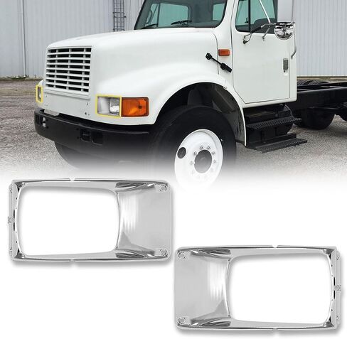 Headlight Ring Fits 1978-2003 International 8100,Truck Pair Left Driver and Right Passenger Side（2 PSC）. in Kuwait