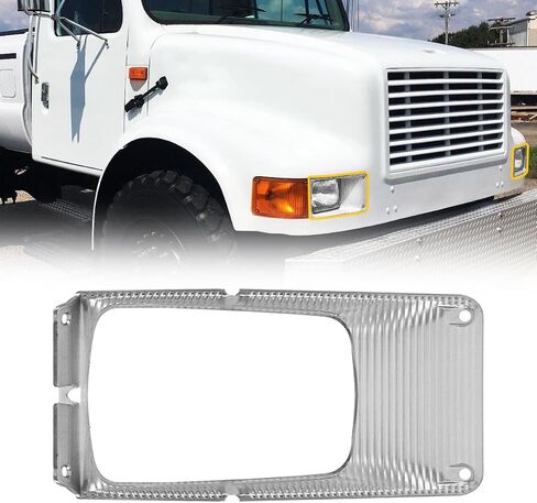 Headlight Ring Fits 1978-2003 International 8100,Truck Pair Left Driver and Right Passenger Side（2 PSC）. in Kuwait