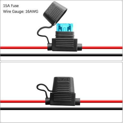 Dual USB Outlet Cigarette Lighter Socket Splitter 12V 4.2A Car Charger Power Outlet Adapter Replacement with Blade Fuse for RV Boat Marine Truck ATV UTV Bus etc in Kuwait