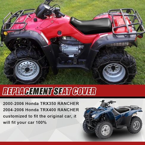 Micro Fiber Leather Seat Cover Replacement for 2000-2006 Honda TRX350 Rancher and 2004-2006 Honda TRX400 Rancher ATV Seat Accessories Black in Saudi Arabia