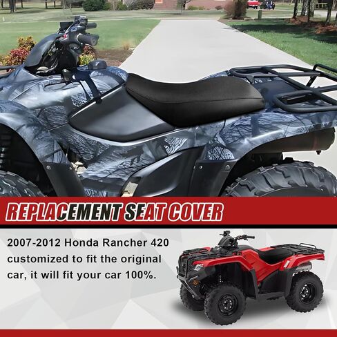 Micro Fiber Leather Seat Cover Replacement for 2000-2006 Honda TRX350 Rancher and 2004-2006 Honda TRX400 Rancher ATV Seat Accessories Black in Saudi Arabia