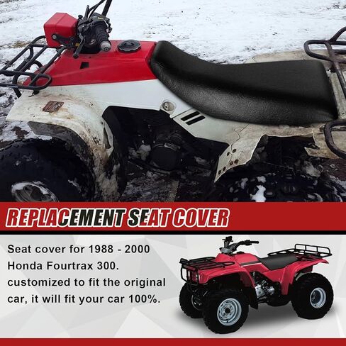 Micro Fiber Leather Seat Cover Replacement for 2000-2006 Honda TRX350 Rancher and 2004-2006 Honda TRX400 Rancher ATV Seat Accessories Black in Kuwait