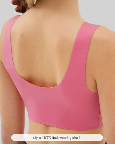 Girls First Bra 7-12 Seamless Training Bras for Girls Sports Bras Stretchy Comfortable- No Pads, Chest Double Lined in Kuwait