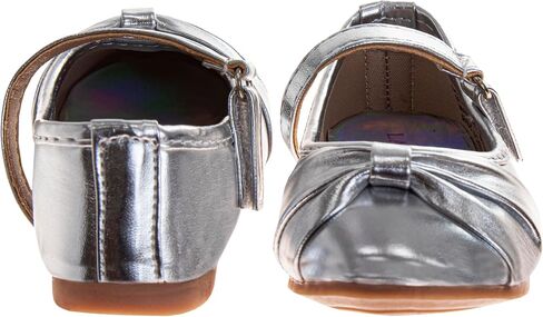 Laura Ashley Girl Flats Dress Sandals - Ballet Bow Party Shoes, (Toddler - Little Kid - Big Kid) in Saudi Arabia
