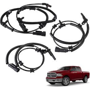 4 PCS Front and Rear ABS Wheel Speed Sensor Compatible for Dodge Ram 1500 2013-2018 & 1500 Classic