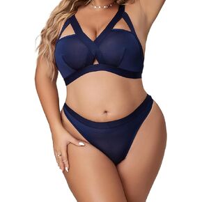 Plus Size Bra and Panty Set for Women Sexy Lingerie for Women Matching Bra and Panty Sets