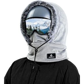 Gisdanchz Over Helmet Ski Mask Balaclava Face Mask Stretch Fleece Winter Hood Scarf Full Cover Winter Hat for Men Women in Kuwait