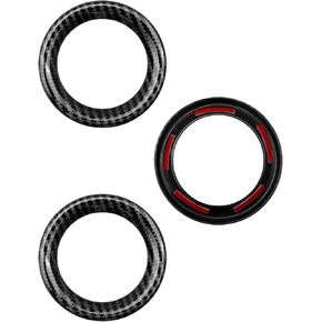 Carbon Fiber Style Inner Dashboard Frame Trim Cover Fit for Nissan 370Z 2009-2020, Outer Ring