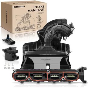 A-Premium Intake Manifold With Runner Control Valve & MAP Sensor - Compatible with Chrysler, Dodge, Jeep Vehicles - 2.4L 2.0L 1.8L - Avenger, Caliber, Compass, Journey, Patriot, Sebring - 2007-2017