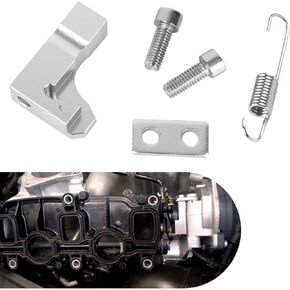 5 PCS Car Intake Manifold Repair Bracket, Aluminum Alloy P2015 Code Repair Bracket Kit, Replacement Parts 03L129711E, Compatible with Volkswagen Audi Skoda (Silver)
