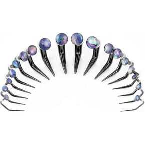 TBOSEN 18PCS Stainless Steel Stretching Kit Taper Bend Expander O-Ring Round | Flower | Heart | Cat Top Body Piercing Jewelry Set