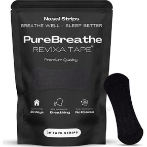 Premium Nasal Strips - 30 Pack | Anti-Snoring, Instant Congestion Relief & Enhanced Breathing for Sleep & Exercise | Hypoallergenic, Strong Adhesion & Pain-Free Nose Strips for Men & Women