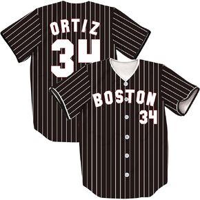34/17/50 Stripes Baseball Jersey Short Sleeve Button Shirts for Fans