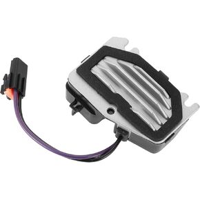 HVAC Blower Motor Resistor No.89019166 Heater Blower Resistor for Buick Century 1997-2005 Metal ABS Black