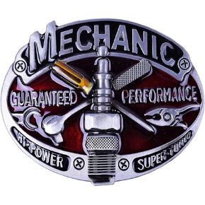 MECHANIC Belt Buckle GUARANTEED PERFORMANCE Accessory