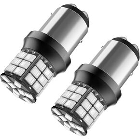 Serundo Auto 1157 Led Bulb, Super Bright 12V 24V 39-SMD 2057 2357 7528 BAY15D 2057A 1157A LED Bulbs for Brake Tail, Parking Lights, Pack of 2pcs Red Color