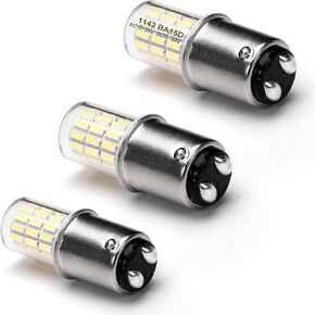 1156 1141 1003 7506 BA15S LED Bulbs Brilliant Red, LED Replacement for 12 Volt RV Tail Brake Lights Camper Trailer Boat Trunk Interior Lights, DC Bayonet Single Contact Base,AC10-24V DC10-30volt,3Pack
