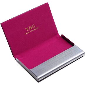 Y&G CC1005 Grey Business Fashion Card Holder Black Leather PU Card Case Fashion Gentlemen
