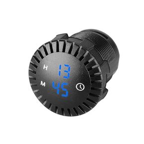 Waterproof 12V/24V Auto Car Boat Motorcycle 24hours for Touch Digital Clock LED Display SUV Panel Electronic Clo Large Digital Clock for Seniors, Blue