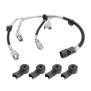 4PCS Engine Knock Sensor & Wiring Harness Kit Compatible with 2007-2020 Toyota Sequoia Tundra 5.7L Replaces 82219-0C020 89615-20090 8961520090 822190C020