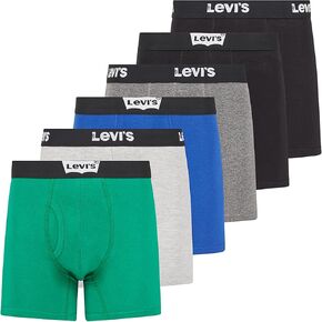 Levi's Mens Boxer Briefs Breathable Cotton Underwear for Men Pack of 6