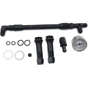 AN6 Fuel Line Aluminum Braided Fuel Line Kit For Holley 4150 Carburetor 7/8"-20 thread