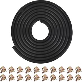 1/4 Inch ID Fuel Line Hose - 10 Feet Fuel Line for Kawasaki Kohler Briggs & Stratton Small Gas Diesel Powersports Engines and Generators w/ 20 Hose Clamps