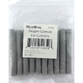 ResOne 5-Pair Ear Cushions for Oxygen Nasal Cannula and Surgical Masks to Prevent Ear Chaffing and Soreness