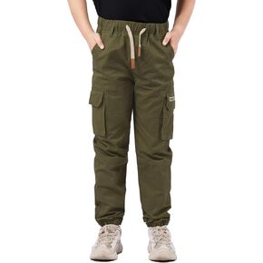 Boys Cargo Pants Elastic Waist Casual Joggers for Girls Kids Children Bottom School Jogging Pants 5-14 Years