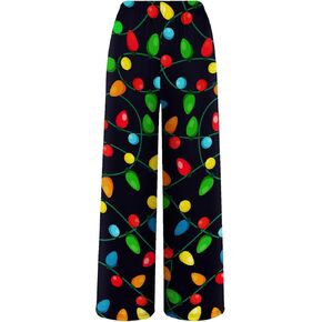 HONGTEYA Christmas Pants Boys Soft Long Loose Pants Bottom Indoor Outdoor Xmas Holiday Trousers