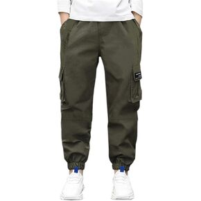 SANGTREE Boy's & Men's Cargo Jogger Pants, 3 Years - Men XXL