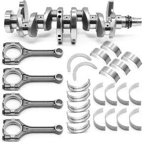1.6L Engine Crankshaft Con Rods and Bearing Set with Thrust Plate Compatible with Rio Soul 2012-2017 23510-2B010 23510-2B000 21030-2B000 21020-2B100
