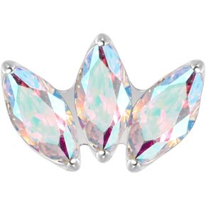 BelezaDosas G23 Titanium Labret Studs Threadless Push-in Labret CZ Press Fit 16G 6mm 8mm Lip Cluster Tragus Helix Medusa Cartilage Monroe Push Back Earring Piercing Jewelry for Men Women