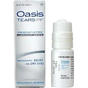 Oasis TEARS PF Preservative-Free Lubricant Eye Drops Relief For Dry Eyes, 0.34 Ounce